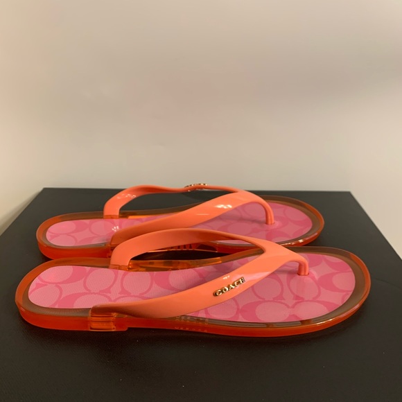 Coach Nisa Jelly Flip Flop Sandals - Picture 5 of 9